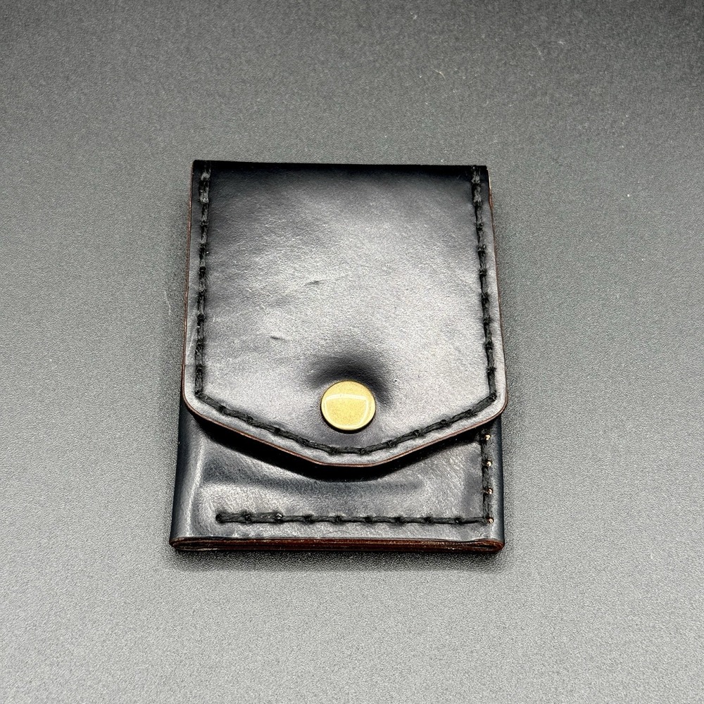 Horween Shell Cordovan Leather Hand-Stitched Wallet Custom Craft & Lore